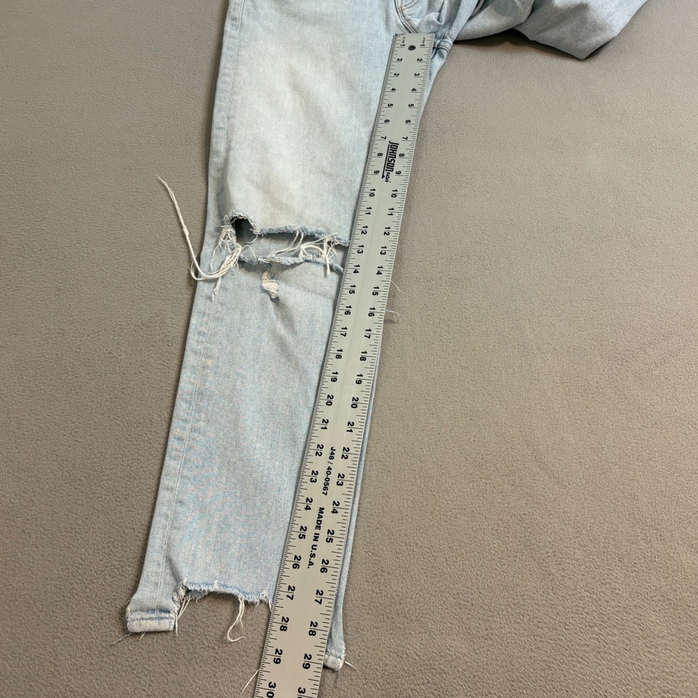 MOTHER The Huffy Flood Chew Wash Really Hella Hot Jeans Women's 26 Distressed - Picture 12 of 14